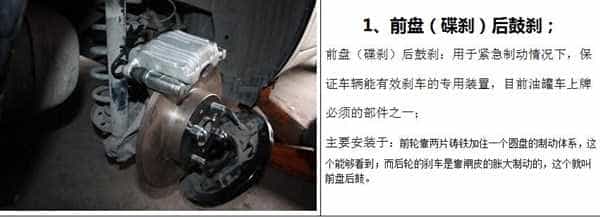 易燃气体运输车底盘标准配置